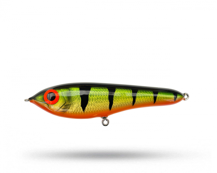 Jenzza Lures Hasslö Original Jr - Fire Tiger i gruppen Fiskedrag / Jerkbaits hos Örebro Fiske & Outdoor AB (Hasslo Jr - FT)